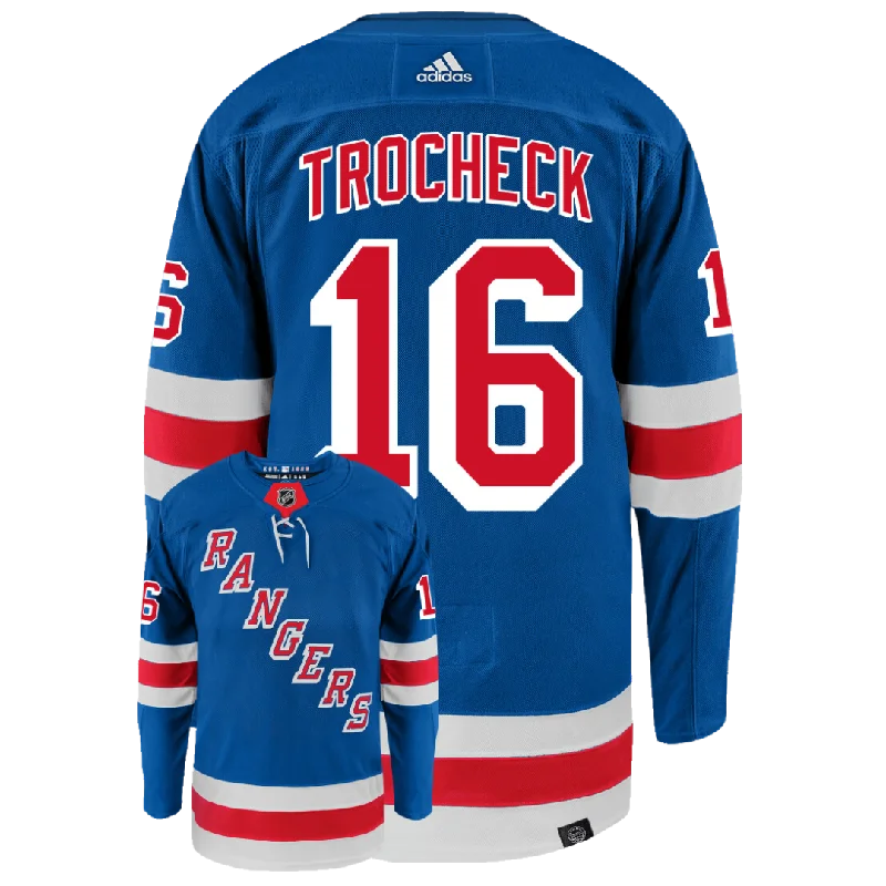 Vincent Trocheck New York Rangers Adidas Primegreen Authentic NHL Hockey Jersey